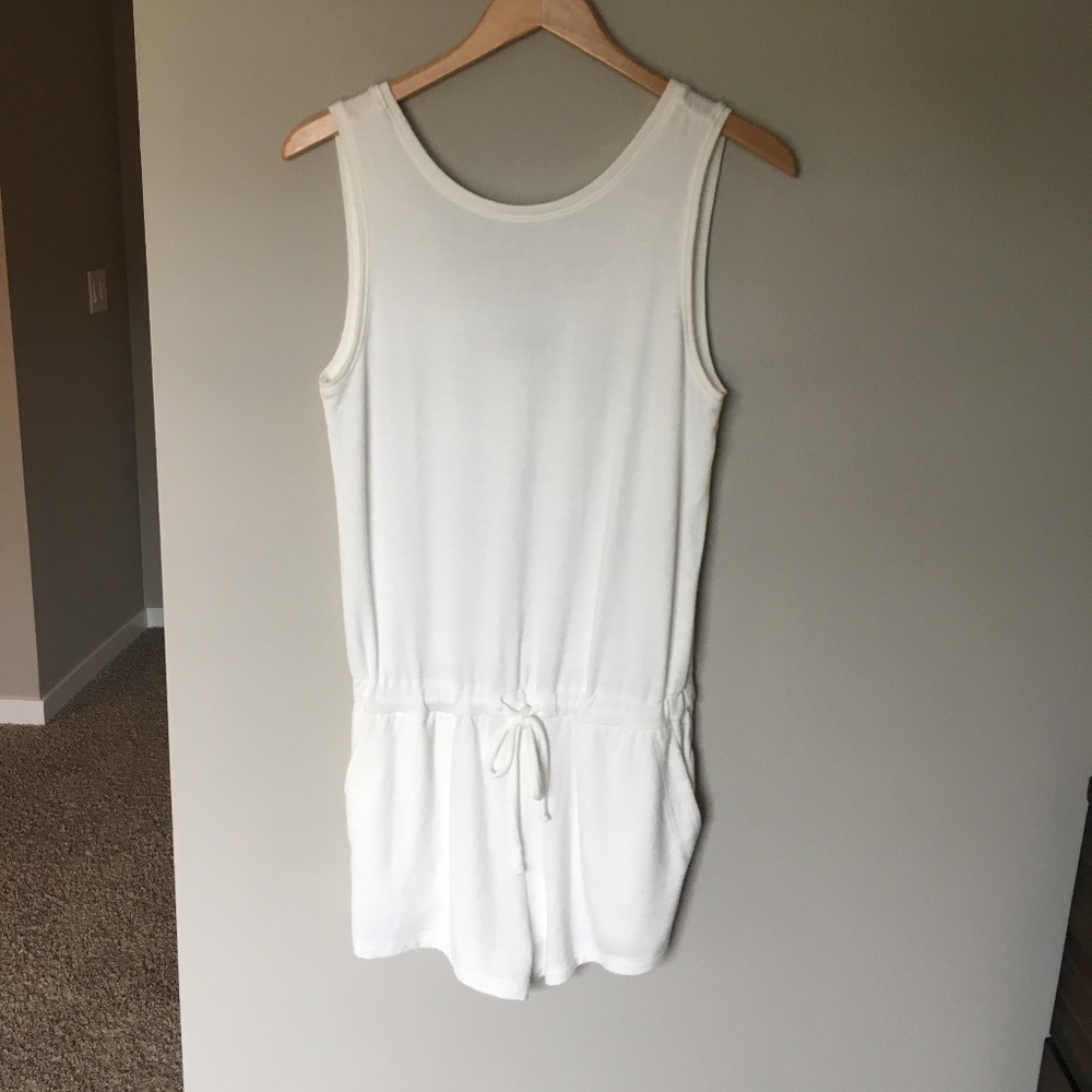White Terry Romper